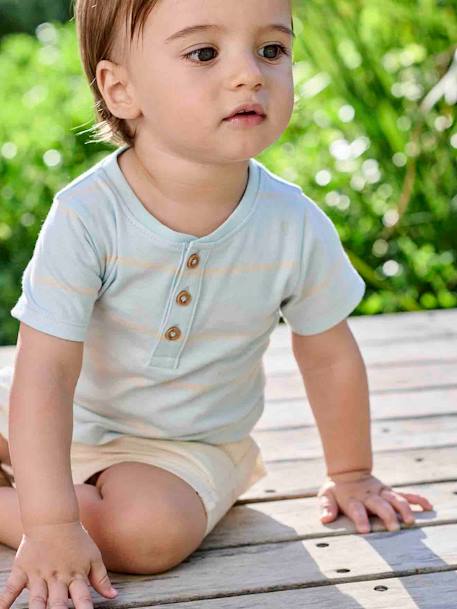 Baby-Set: T-Shirt & Shorts himmelblau 