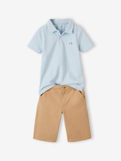 T-shirts & Blusen-Junge-Set-Jungen-Set: Poloshirt & Shorts