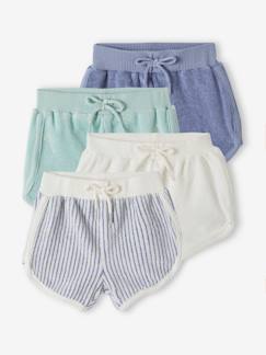 Baby-Body-4er-Pack Baby Shorts aus Frottee Oeko-Tex
