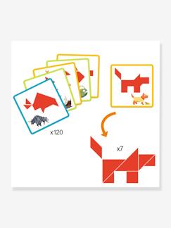 Spielzeug-Lernspiele-Formen, Farben und Assoziationen-Kinder Tangram-Spiel Sologic DJECO