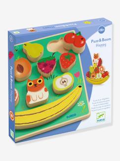 Spielzeug-Lernspiele-Baby 2-in-1-Steckpuzzle Puzz & Boom Happy DJECO
