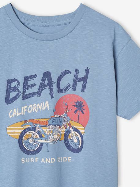 Jungen T-Shirt mit Surferprint himmelblau 
