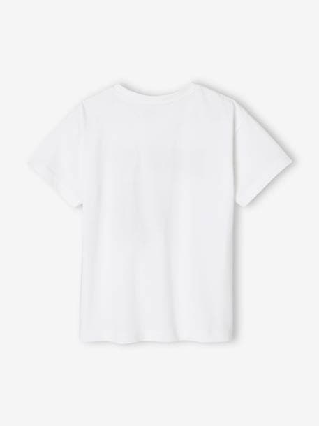 Jungen T-Shirt mit Basketball-Print wollweiß 