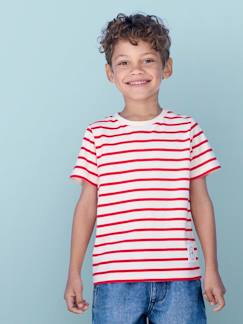Junge-T-Shirt, Poloshirt, Unterziehpulli-Jungen T-Shirt mit Streifen