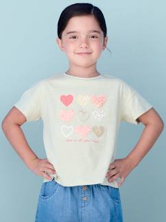 Mädchen-Mädchen T-Shirt mit Rüschenmotiv
