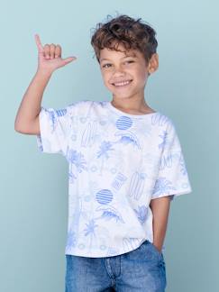 Junge-T-Shirt, Poloshirt, Unterziehpulli-Jungen T-Shirt mit Recycling-Baumwolle