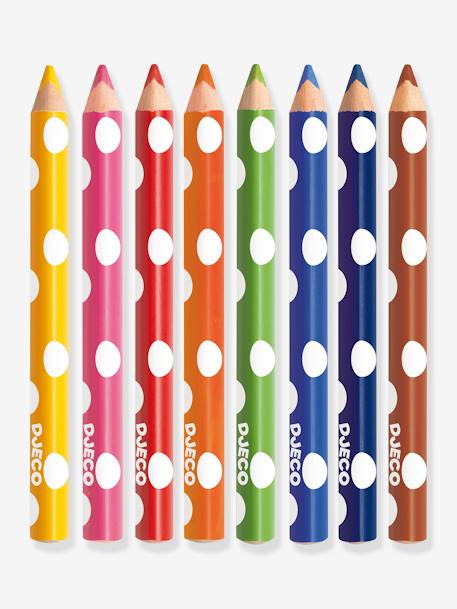 8 crayons de couleurs pour les petits - DJECO multicolore 