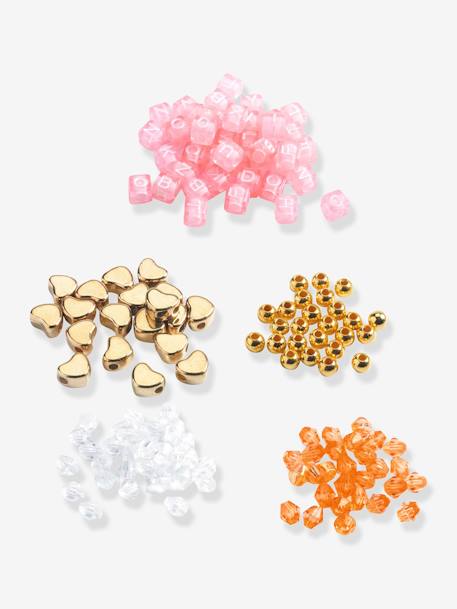 Kinder Bastel-Set für Perlenarmbänder DJECO, 1.000 Perlen gelb 