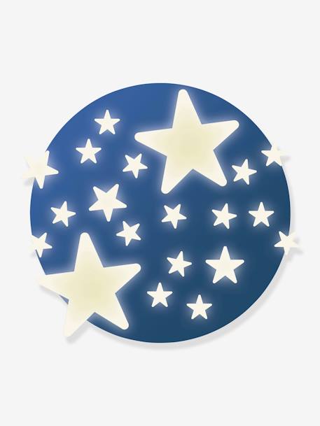 Nachtleuchtende Kinderzimmer Sticker Sterne DJECO transparent 