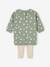 Ensemble robe + legging bébé personnalisable vert sauge 