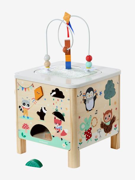 Cube d'activités sensoriel LES ANIMAUX JOYEUX en bois FSC® bois 