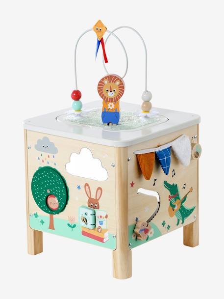 Cube d'activités sensoriel LES ANIMAUX JOYEUX en bois FSC® bois 