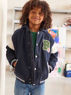 Garçon-Manteau, veste-Blouson teddy à capuche amovible garçon