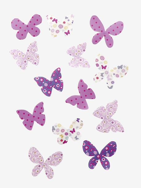 14er-Set Deko-Schmetterlinge HELLROSA BEDRUCKT+MEHRFARBIG 
