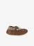 Chaussons élastiqués en cuir souple Rennes bébé marron 