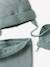 Ensemble bébé garçon bonnet + snood + moufles BASICS vert d'eau 