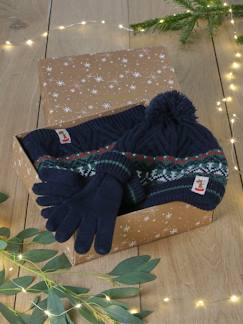 Garçon-Accessoires-Bonnet, écharpe, gants-Coffret cadeau Garçon bonnet + snood + gants