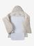 2-in-1 Baby Ausfahrsack/Wickelunterlage, Musselin beige bedruckt+cappuccino+GRÜN+terrakotta+wollweiß 