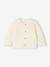 Baby Strickjacke aus Baumwolle BASIC beige meliert+marine+wollweiß 