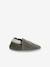 Chaussons élastiqués en cuir souple bébé lot marron+marron imprimé+vert imprimé 