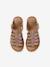 Mädchen Römersandalen, Leder KAMEL+karamell+mehrfarbig+set braun 