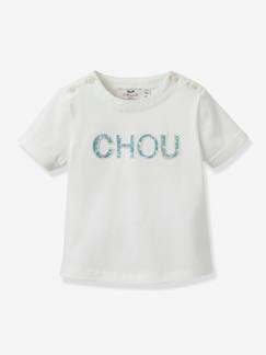 Bébé-Tee-shirt bébé lettres en tissu Liberty - Coton biologique