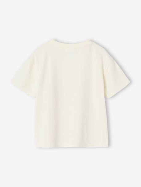 Mädchen T-Shirt POKEMON mit Pikachu und Evoli wollweiß 