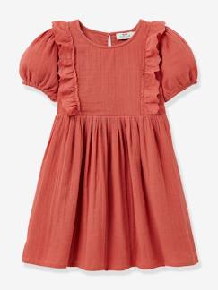 Fille-Robe fille en gaze de coton biologique