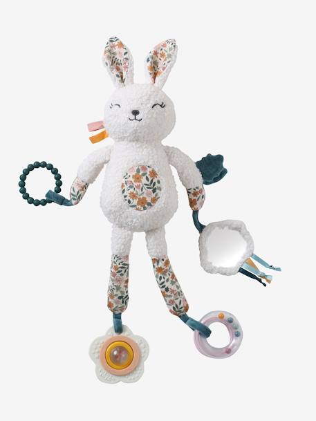 Weiche Baby Activity-Giraffe RETRO FLOWER gelb 