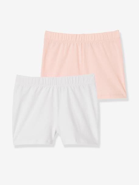 Lot de 2 shorts fille à porter sous robe Eose+Lot noir 