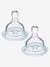 Lot de 2 tétines Philips AVENT ANTI COLIC pour biberon à col large blanc 