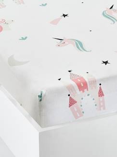 Bettwäsche & Dekoration-Spannbettlaken für Mädchen "Einhörner"