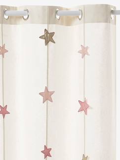 Ambiance princesse étoile-de-Vorhang aus Canvas mit Sternen-Girlande
