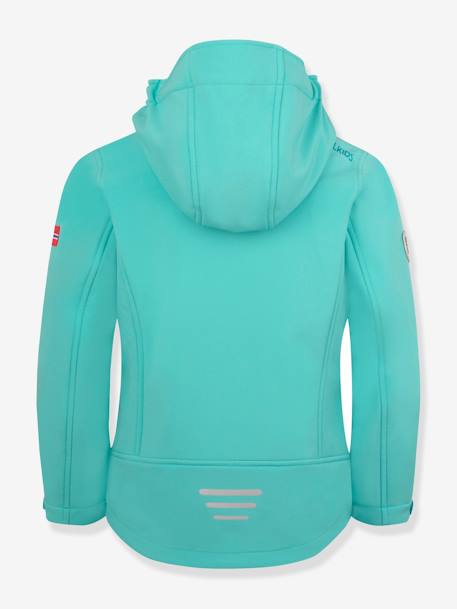 Veste softshell chaude pour filles TROLLFJORD TROLLKIDS bleu ciel+bleu nuit+marine+mauve+turquoise 