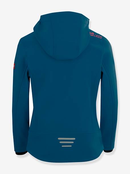 Veste softshell chaude pour filles TROLLFJORD TROLLKIDS bleu ciel+bleu nuit+marine+mauve+turquoise 