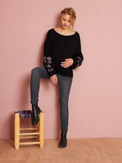 Kindermode-Umstandsmode-Hose-Umstands Slim-Fit-Jeans, Schrittl. 78 cm