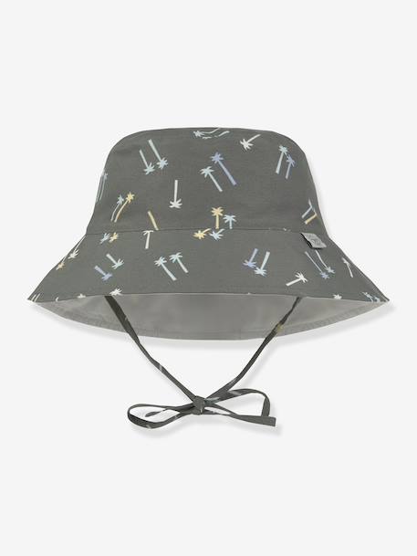 Chapeau anti-UV réversible enfant olive 