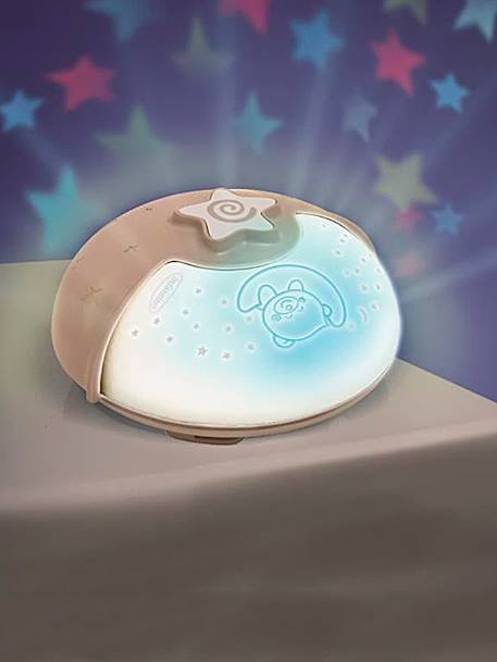 Veilleuse musicale évolutive INFANTINO Projecto lampe rose/blanc+taupe/blanc 