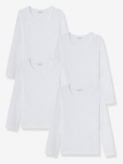 Kindermode-Mädchen-Unterwäsche-4er-Pack Langarm-Shirts für Mädchen