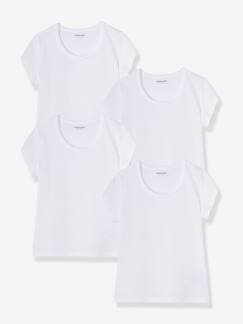 Kindermode-Mädchen-Unterwäsche-Unterhemd-4er-Pack T-Shirts für Mädchen