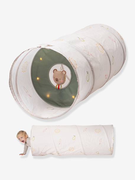 Farbenfroher Spiel-Tunnel aus Polyester beige 