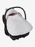 2-in-1 Baby Ausfahrsack/Wickelunterlage, Musselin beige bedruckt+cappuccino+GRÜN+terrakotta+wollweiß 