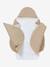 2-in-1 Baby Ausfahrsack/Wickelunterlage, Musselin beige bedruckt+cappuccino+GRÜN+terrakotta+wollweiß 