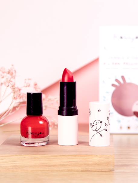 Duo Rouge à lèvres + vernis assorti rouge 