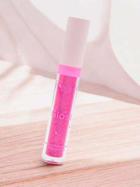 Lip gloss rose+rose poudré 