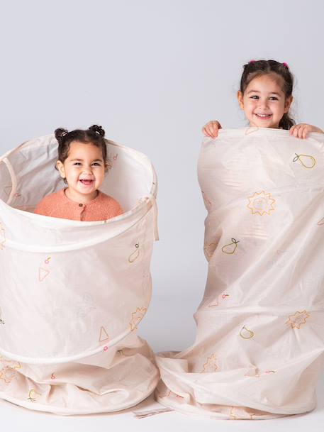Farbenfroher Spiel-Tunnel aus Polyester beige 