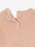 Pull bébé brodé petits coeurs rose poudré 