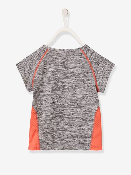 Mädchen Sport-Shirt, kurze Ärmel, Stern grau 