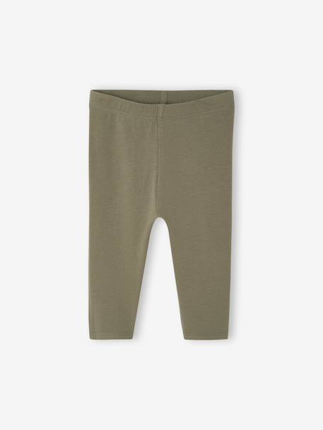 3er-Pack einfarbige Baby Leggings Basics Oeko-Tex altrosa+graublau 