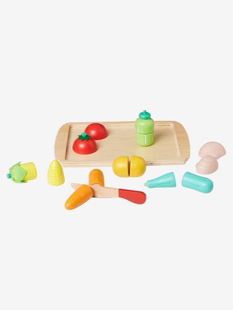 Gemüse-Set aus Holz für Kinder, Holz FSC® mehrfarbig 